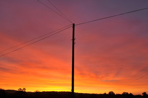 Telegraph Pole Sunrise